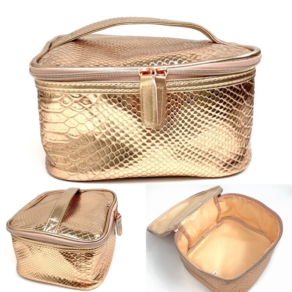 Sephora Other - 5 FOR $25 Gold Makeup Train Case